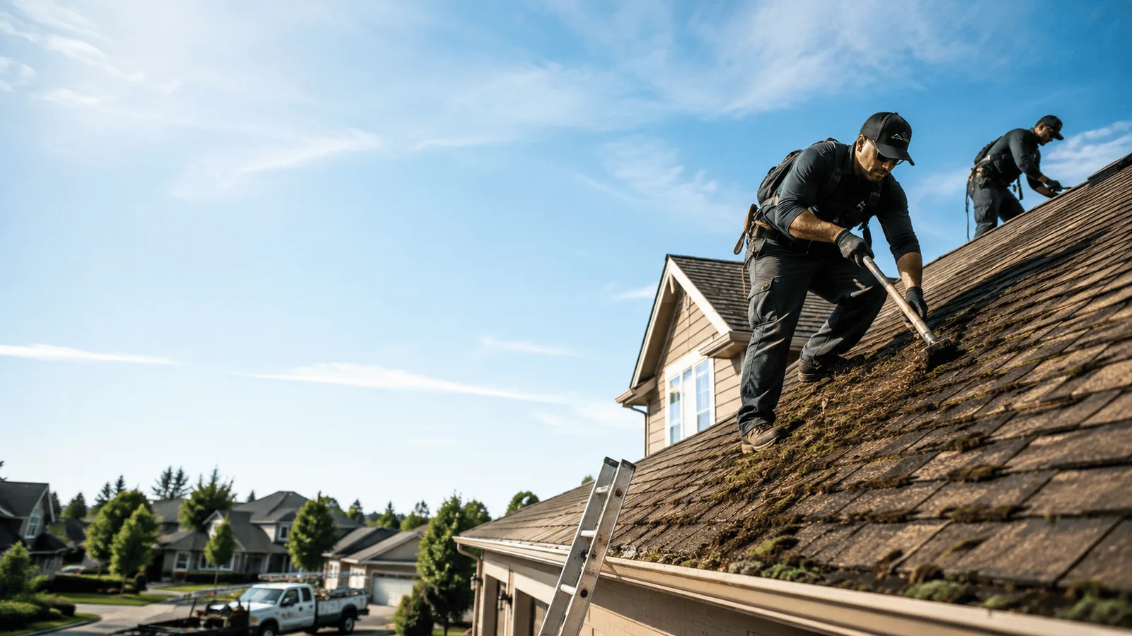Roof Moss Removal in Sherman, IL near me